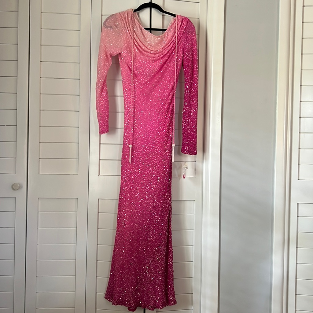 Vintage Jovani Ombr Pink Gown